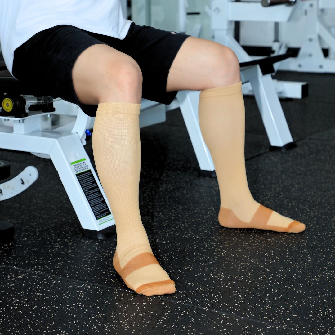 Chaussettes de compression infusées de cuivre