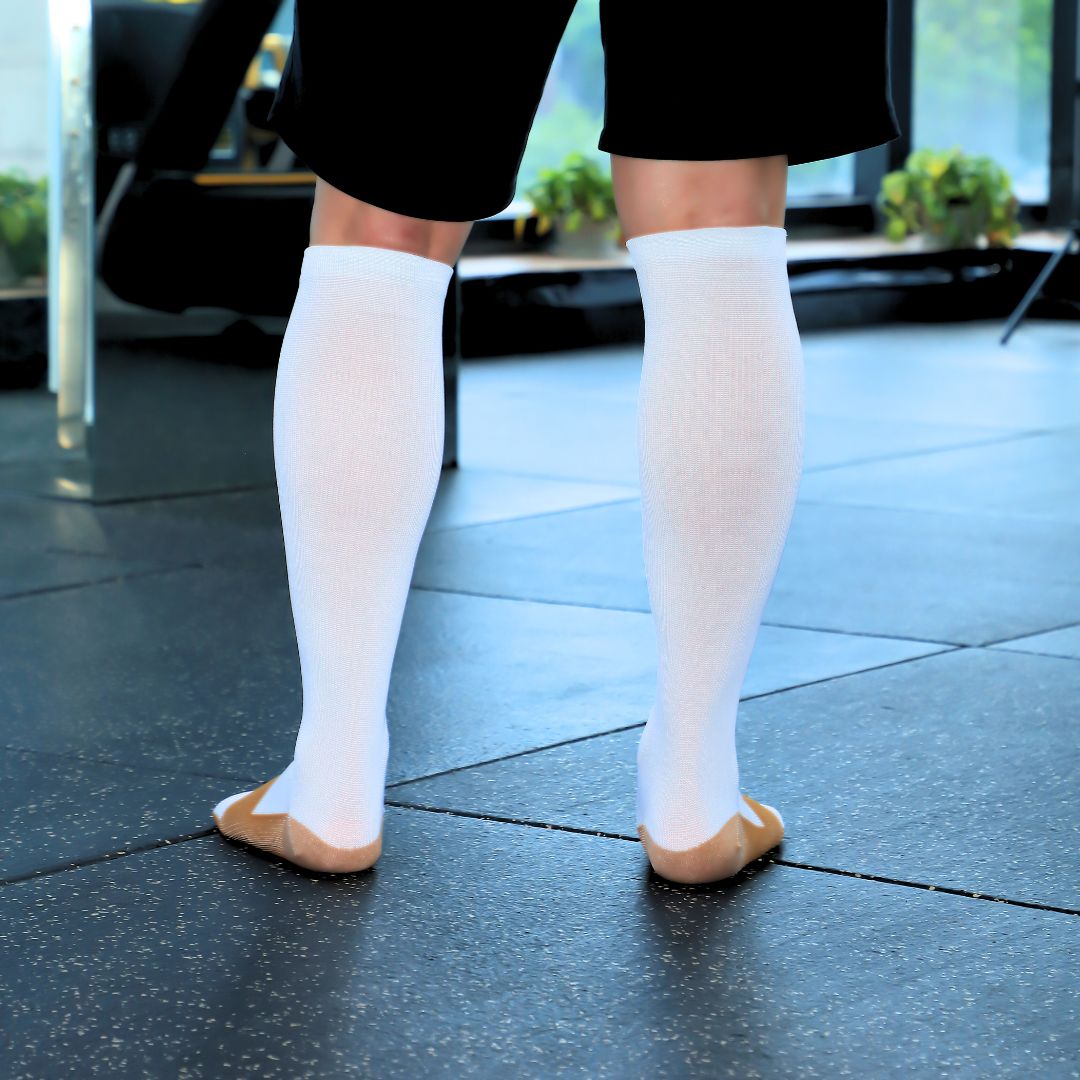 Chaussettes de compression infusées de cuivre