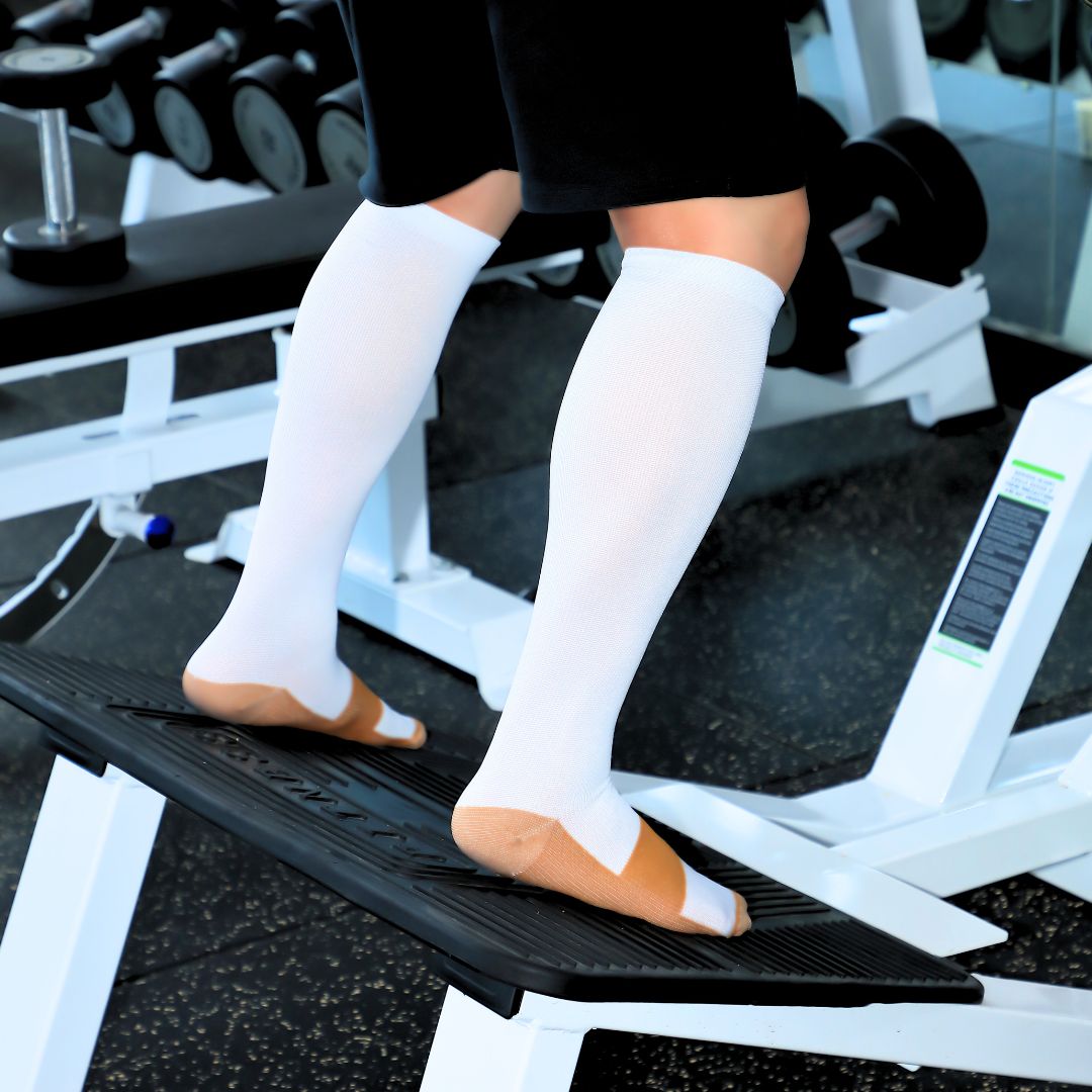 Chaussettes de compression infusées de cuivre