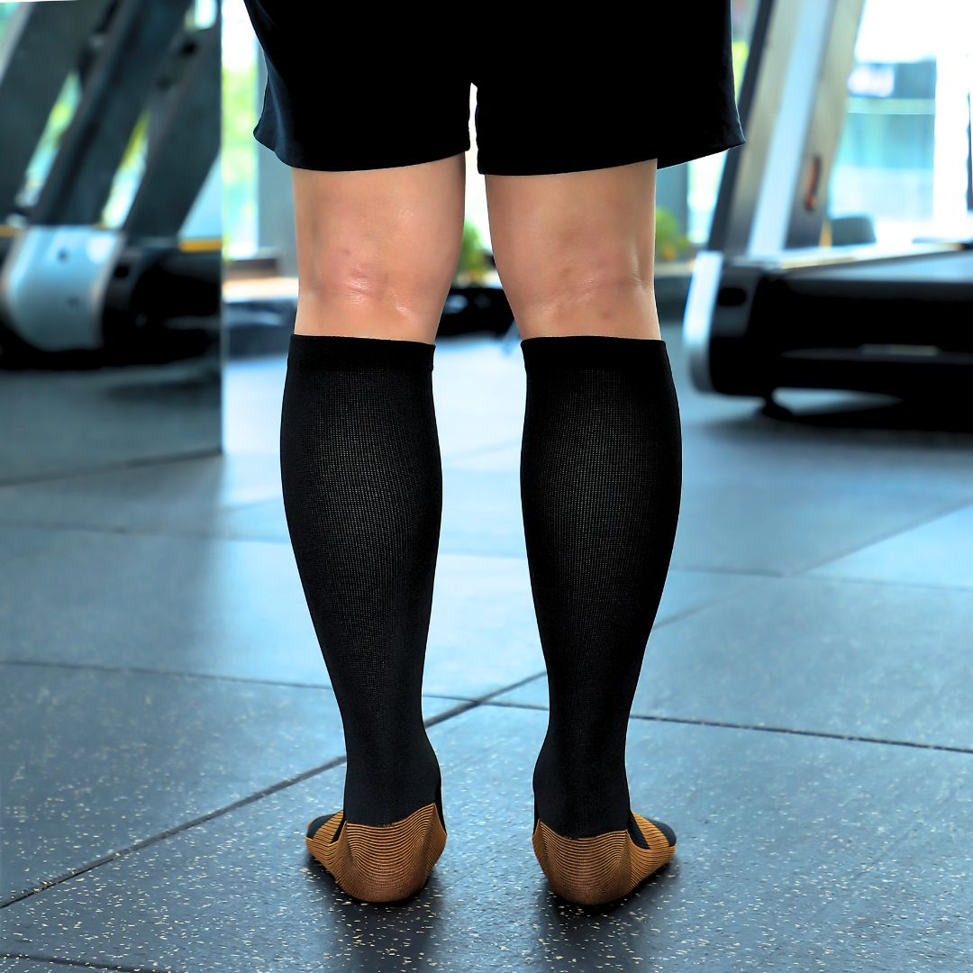Chaussettes de compression infusées de cuivre