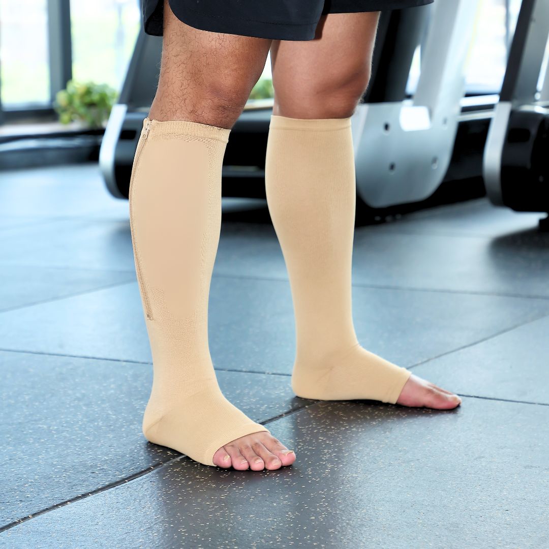 Zipper Toeless Compression Socks – Compression Socks World