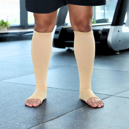 Zipper Toeless Compression Socks